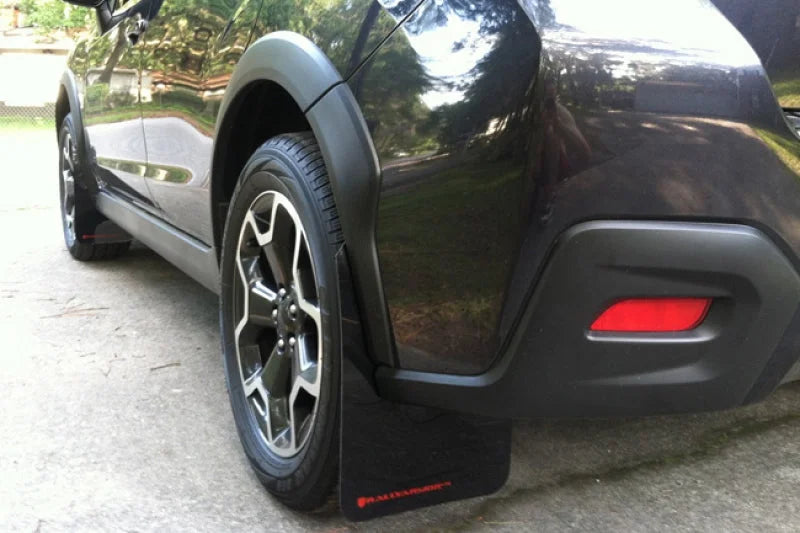 Rally Armor 13-17 Subaru Crosstrek XV Black UR Mud Flap w/Red Logo - Additional View 6