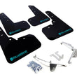 Load image into Gallery viewer, Rally Armor 13-17 Subaru Crosstrek XV Black UR Mud Flap w/Teal Altered Font Logo - Back View