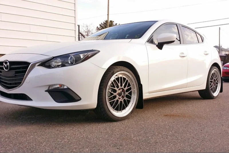 Rally Armor 14-18 Mazda3 Red UR Mud Flap w/White Logo - Additional View 8