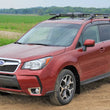 Load image into Gallery viewer, Rally Armor 14-18 Subaru Forester Black Mud Flap w/ Grey Logo - Additional View 5