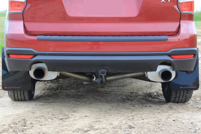 Rally Armor 14-18 Subaru Forester Black Mud Flap w/ Grey Logo - Additional View 7