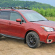 Load image into Gallery viewer, Rally Armor 14-18 Subaru Forester Black Mud Flap w/ Red Logo - Side View