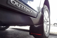Load image into Gallery viewer, Rally Armor 15-19 Subaru Outback Black UR Mud Flap w/ Red Logo - Side View