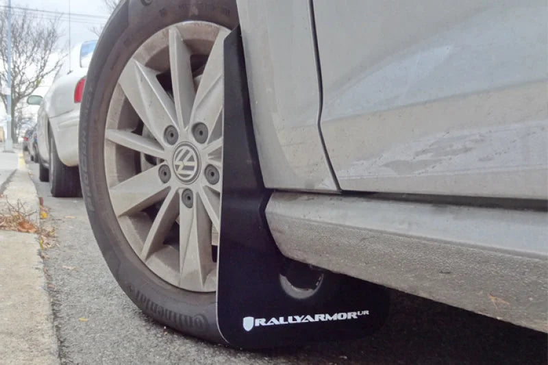 Rally Armor 15-21 MKVII VW Golf/GTI Black UR Mud Flap w/Grey Logo - Additional View 5