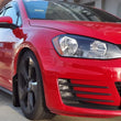 Load image into Gallery viewer, Rally Armor 15-21 MKVII VW Golf/GTI Black UR Mud Flap w/Red Logo - Back View