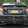 Load image into Gallery viewer, Rally Armor 15-21 Subaru WRX/STI Black Mud Flap Green Altered Font Logo - Back View