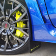 Load image into Gallery viewer, Rally Armor 15-21 Subaru WRX/STI Black UR Mud Flap w/Green Logo - Installation View