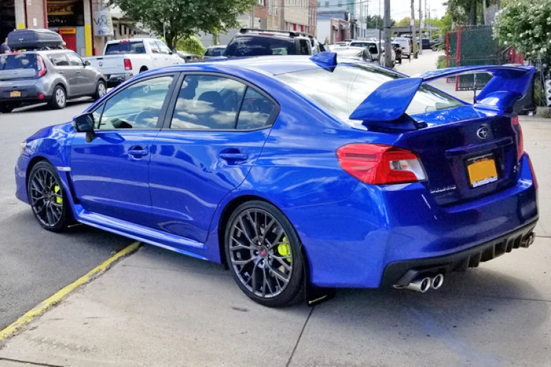 Rally Armor 15-21 Subaru WRX/STI Black UR Mud Flap w/Green Logo - Additional View 5
