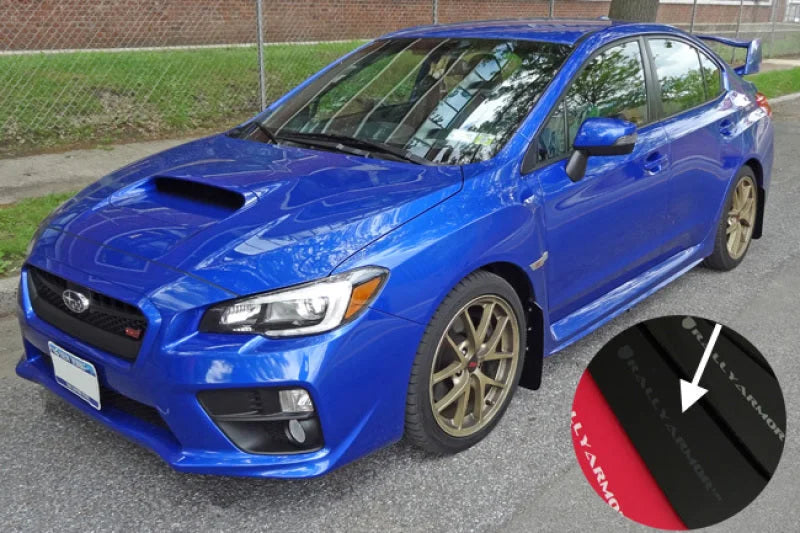 Rally Armor 15-21 Subaru WRX/STI Black UR Mud Flap w/Grey Logo - Additional View 7