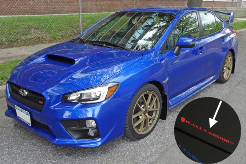 Rally Armor 15-21 Subaru WRX/STI Black UR Mud Flap w/Red Logo - Additional View 5