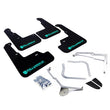 Load image into Gallery viewer, Rally Armor 15-21 Subaru WRX/STI Black UR Mud Flap w/Teal Altered Font Logo - Main Product View