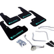 Load image into Gallery viewer, Rally Armor 15-21 Subaru WRX/STI Black UR Mud Flap w/Teal Altered Font Logo - Side View
