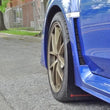Load image into Gallery viewer, Rally Armor 15-21 Subaru WRX/STI Blue UR Mud Flap w/White Logo - Installation View