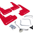 Load image into Gallery viewer, Rally Armor 15-21 Subaru WRX/STI Red UR Mud Flap w/White Logo - Main Product View