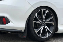 Load image into Gallery viewer, Rally Armor 16-21 Honda Civic Si White UR Mud Flap w/Red Logo - Installation View