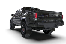 Load image into Gallery viewer, Rally Armor 16-23 Toyota Tacoma Gen 3 Black Mud Flap w/Army Green Logo - Installation View