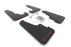 Rally Armor 16-25 Dodge Durango GT/Hellcat/RT/SRT 392/SXT Black UR Mud Flap Red Logo - Main Product View
