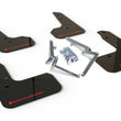 Load image into Gallery viewer, Rally Armor 17-19 Honda Civic Sport/Sport Touring Black UR Mud Flap w/Red Logo - Main Product View