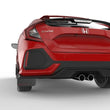Load image into Gallery viewer, Rally Armor 17-19 Honda Civic Sport/Sport Touring Black UR Mud Flap w/Red Logo - Back View
