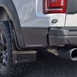 Load image into Gallery viewer, Rally Armor 17-20 Ford F-150 Raptor Gen 2 Black UR Mud Flap w/White Logo - Side View