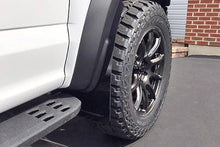 Load image into Gallery viewer, Rally Armor 17-20 Ford F-150 Raptor Gen 2 Black UR Mud Flap w/White Logo - Additional View 6
