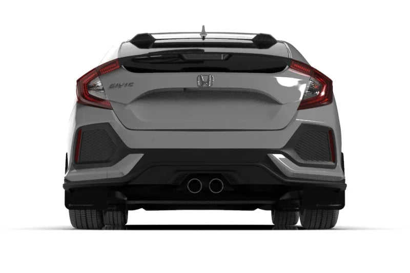 Rally Armor 17-21 Honda Civic Sport/Sport Touring Black UR Mud Flap w/Dark Grey Logo - Side View