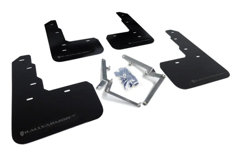 Rally Armor 17-22 Honda Civic Type R Black UR Mud Flap w/Dark Grey Logo - Main Product View