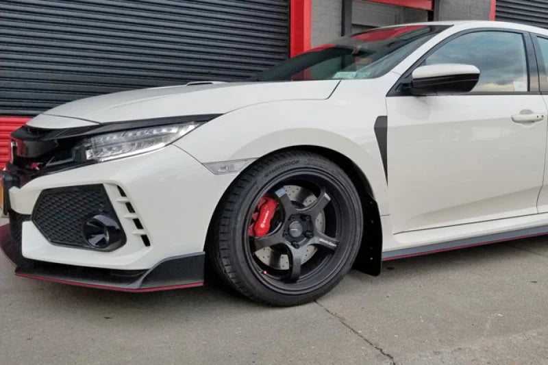 Rally Armor 17-22 Honda Civic Type R Black UR Mud Flap w/Dark Grey Logo - Additional View 7