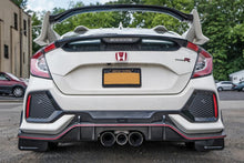 Load image into Gallery viewer, Rally Armor 17-22 Honda Civic Type R White UR Mud Flap w/Red Logo - Side View