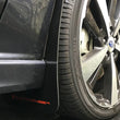 Load image into Gallery viewer, Rally Armor 17-23 Subaru Impreza 4D/5D Black UR Mud Flap w/Red Logo - Back View