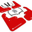 Load image into Gallery viewer, Rally Armor 17-23 Subaru Impreza 4D/5D Red UR Mud Flap w/White Logo - Main Product View