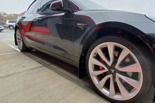 Load image into Gallery viewer, Rally Armor 17-23 Tesla Model 3 Black UR Mud Flap w/Blue Logo - Additional View 5