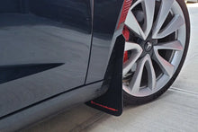 Load image into Gallery viewer, Rally Armor 17-23 Tesla Model 3 Black UR Mud Flap w/Dark Grey Logo - Side View