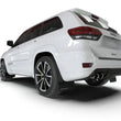 Load image into Gallery viewer, Rally Armor 18-22 Jeep Grand Cherokee SRT Trackhawk Black UR Mud Flap - Metallic Black Logo - Additional View 7