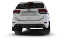 Load image into Gallery viewer, Rally Armor 18-22 Jeep Grand Cherokee SRT Trackhawk Black UR Mud Flap - Red Logo - Installation View