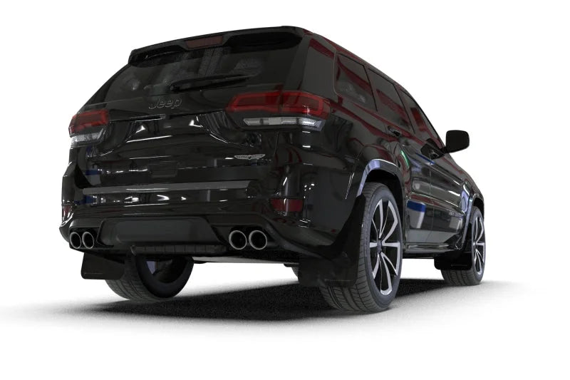 Rally Armor 18-22 Jeep Grand Cherokee SRT Trackhawk Black UR Mud Flap - Red Logo - Additional View 6