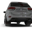 Load image into Gallery viewer, Rally Armor 18-22 Jeep Grand Cherokee SRT Trackhawk Black UR Mud Flap - White Logo - Side View