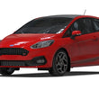 Load image into Gallery viewer, Rally Armor 18-23 Ford Fiesta ST MK8 Black UR Mud Flap w/Orange Logo - Side View