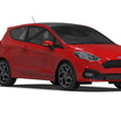 Load image into Gallery viewer, Rally Armor 18-23 Ford Fiesta ST MK8 Black UR Mud Flap w/White Logo - Additional View 5