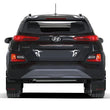 Load image into Gallery viewer, Rally Armor 18-23 Hyundai Kona Black UR Mud Flap White Logo - Side View