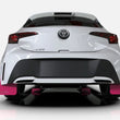 Load image into Gallery viewer, Rally Armor 18-23 Subaru Crosstrek Pink Mud Flap BCE Logo - Installation View