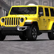 Load image into Gallery viewer, Rally Armor 18-25 Jeep JL Wrangler Black UR Mud Flap w/Red Logo - Side View