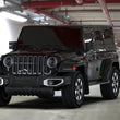 Load image into Gallery viewer, Rally Armor 18-25 Jeep JL Wrangler Black UR Mud Flap w/Red Logo - Back View