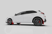 Load image into Gallery viewer, Rally Armor 19-21 Hyundai Elantra GT N Line/i30 Red UR Mud Flap w/Black Logo - Back View