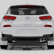 Load image into Gallery viewer, Rally Armor 19-21 Hyundai Elantra GT N Line/i30 White UR Mud Flap w/Black Logo - Side View