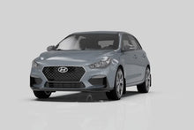 Load image into Gallery viewer, Rally Armor 19-21 Hyundai Elantra GT N Line/i30 White UR Mud Flap w/Black Logo - Installation View