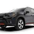 Load image into Gallery viewer, Rally Armor 19-21 Subaru Forester Black UR Mud Flap w/ Grey Logo - Side View