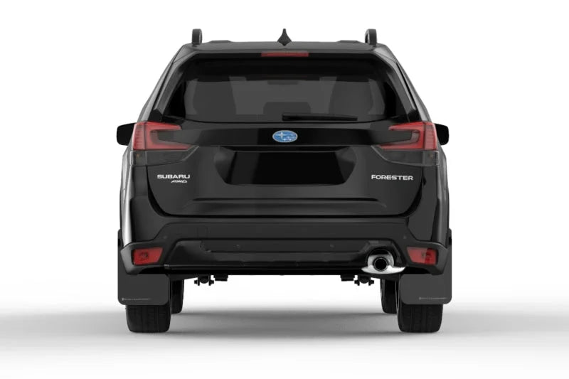 Rally Armor 19-21 Subaru Forester Black UR Mud Flap w/ Grey Logo - Installation View