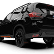 Load image into Gallery viewer, Rally Armor 19-21 Subaru Forester Black UR Mud Flap w/ Orange Logo - Back View