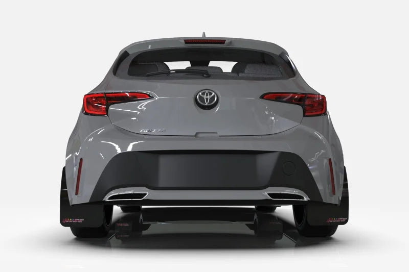 Rally Armor 19-22 Hyundai Veloster N Black Mud Flap BCE Logo - Installation View